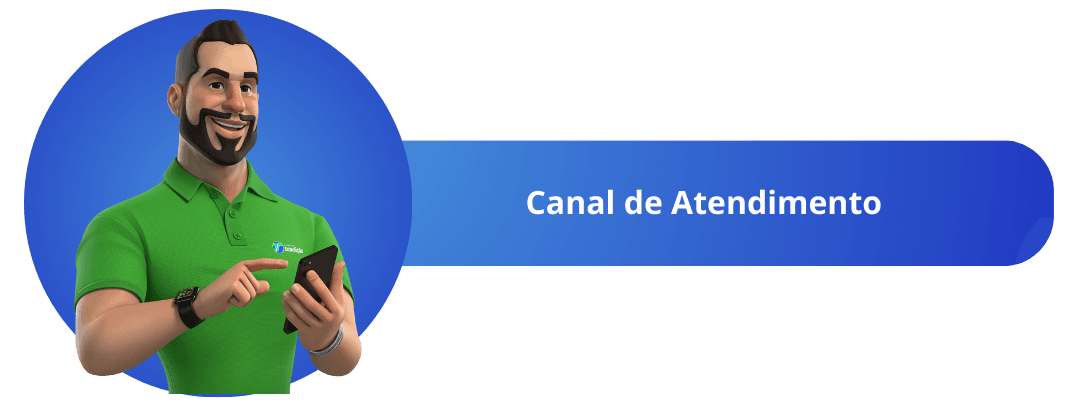 Botão de atendimento